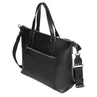 Large Leather Crossbody Business Tote