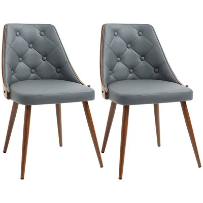 Modern Dining Chairs Set Of 2, Makeup Chairs, Grey