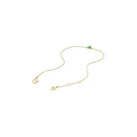 Emerald Trio Bracelet In 10kt Yellow Gold