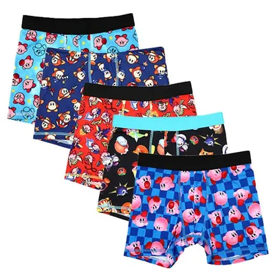 Kirby Characters Collage Kids Boxer Briefs Pack Of 5