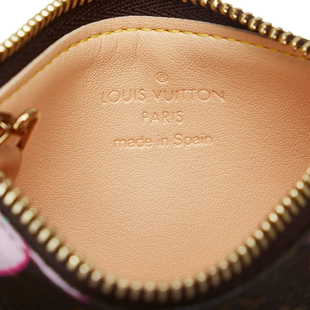 Louis Vuitton Pre-loved Monogram Cherry Blossom Pochette Coin Pouch