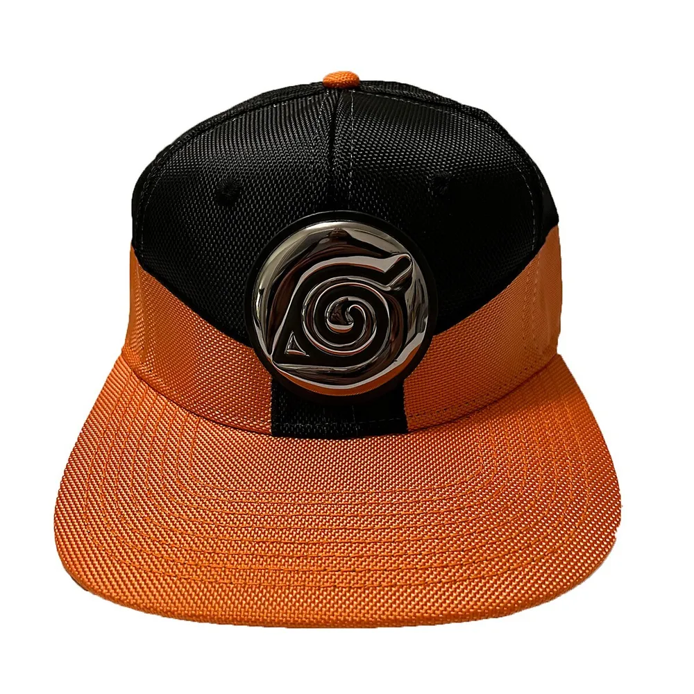 Naruto Leaf Village Clan Chrome Symbol Snapback Hat