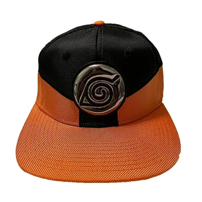 Naruto Leaf Village Clan Chrome Symbol Snapback Hat