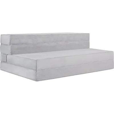 4.5 Trifold Mattress and Sofa, Firm Foam Bed with Non-Slip Base