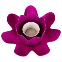 7.5" Magenta Hydro Tools Pool Or Spa Floating Flower Candle Light