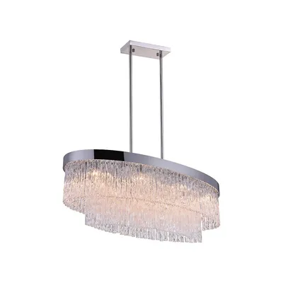 Carlotta 8 Light Island Chandelier With Chrome Finish