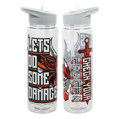 Dungeons & Dragons Lets Do Some Damage 24 Oz Water Bottle
