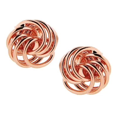 18kt Gold Plated Love Knot Stud Earring