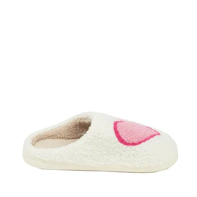 Retro Heart Slippers /red