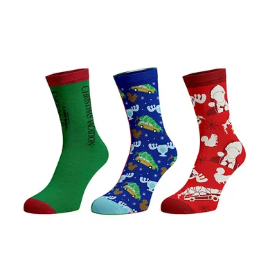 National Lampoon's Christmas Vacation Themed Pack Crew Socks