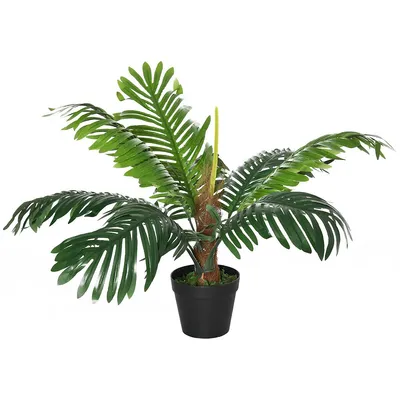 2ft Artificial Tropical Palm Tree With Lifelike Leaves