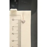 10k Gold 0.21 Cttw Diamond Heart Shaped Earrings