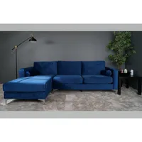 Luna 100% Polyester L Shape Sofa