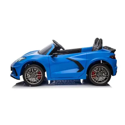Complete Luxury Edition Corvette C8 2-seater 24v Toddlers' & Kids' Ride-on Car W/ Rubber Wheels, Leather Seats, Mp3, Sd, Usb, Parent Rc