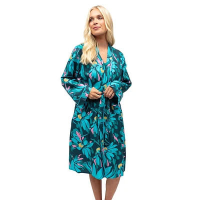 Cove Floral Print Short Dressing Gown