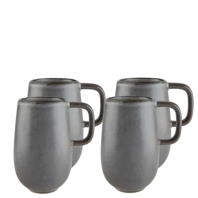 Uno Cantera Stoneware Mugs, Set Of 4