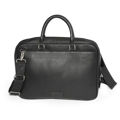 Slim Open Flap Briefcase With Top Handles