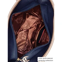 Handbag With Removable Leather Shoulder Strap
