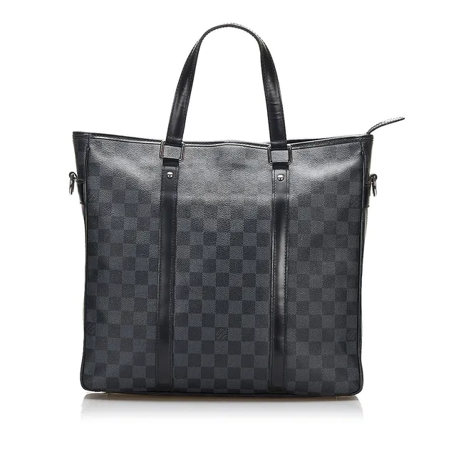 Louis Vuitton Tote Tadao Damier Graphite MM Black