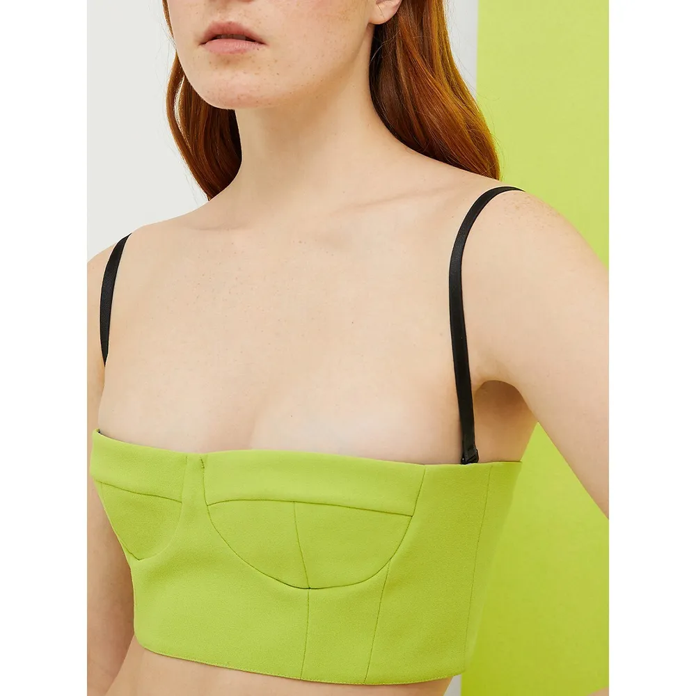 Crêped Bustier-style Top