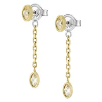 Women's Sadie Seasonal Sparkle Gold-tone Stainless Steel Drop Earrings