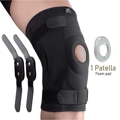 Adjustable Double Metal And Hinged Knee Brace Support Protection Arthritis Sport