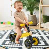 Baby Balance Bike For 1-3 Years Old Riding Toy No Pedal For Boys & Girls Yellow