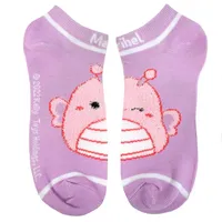 Squishmallows Characters 5 Pack Womens Juniors Ankle Socks