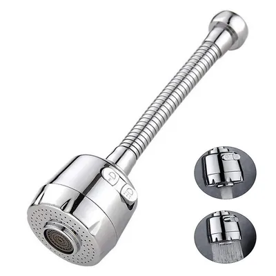 Kitchen Faucet Extender Universal Faucet Spray Head 360° Swivel Adjustable Nozzle Spout