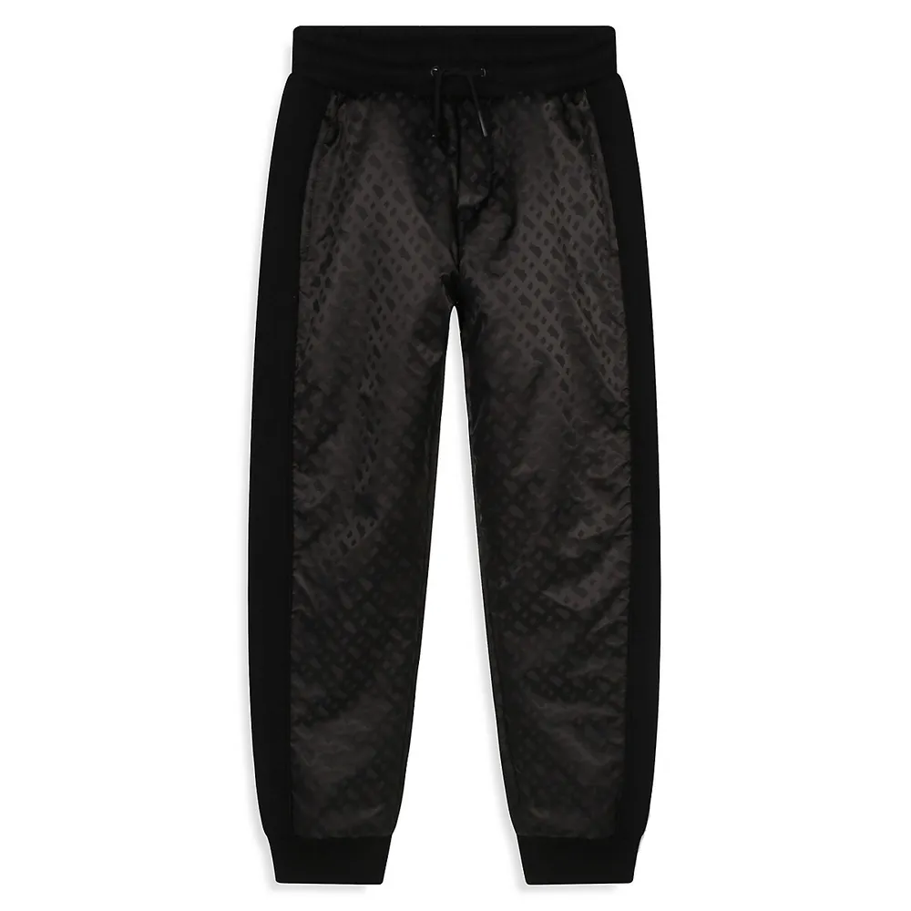 Little Boy's Monogram Joggers