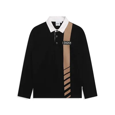 Little Boy's Long-Sleeve Polo Shirt