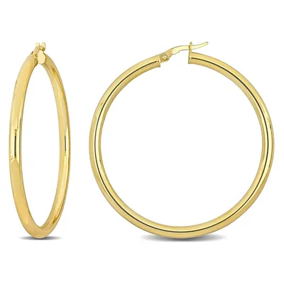47mm Hoop Earrings In 14k Yellow Gold (3mm Wide)