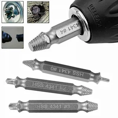 5pcs Material Damaged Screw Extractor Speed Out Drill Bits Tool Set Broken Bolt Remover Repair Tool