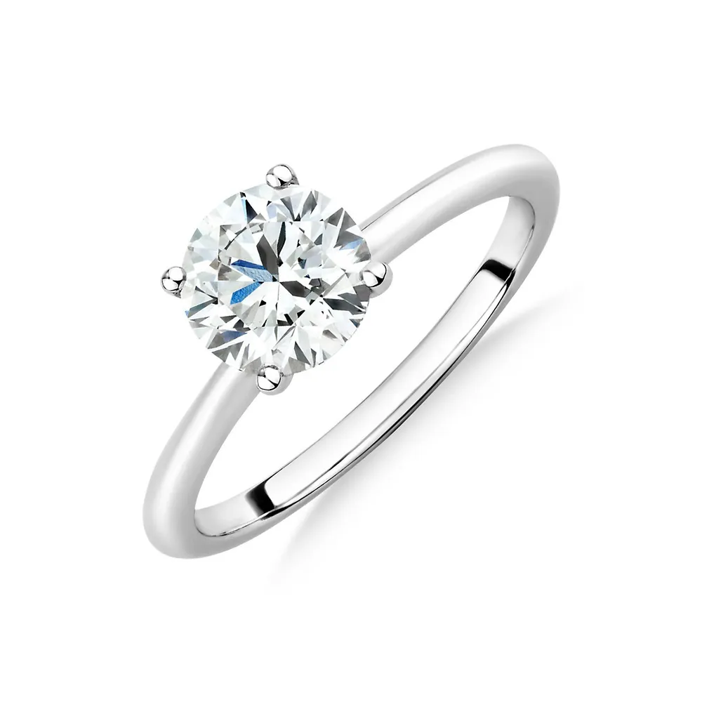 Dainty Genuine 0.1 Ct Diamond Engagement Ring