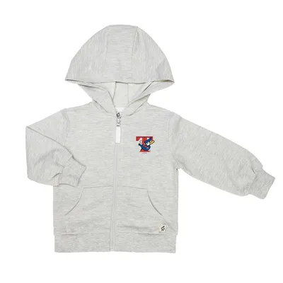 Mlb Grey French Terry Baby Hoodie - Toronto Blue Jays Cooperstown - 18-24m