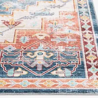 Shovlynns Blue/red Woven Area Rug