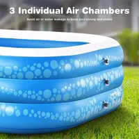 Inflatable Swimming Pool For Outdoor, Garden, Backyard (120x71x24")