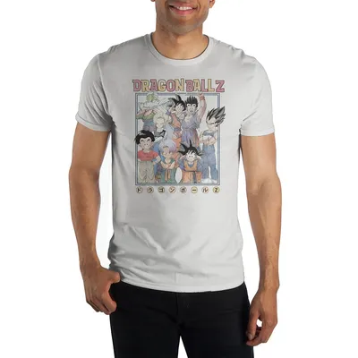 Dragon Ball Z Characters Kanji T-shirt
