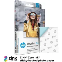 Sprocket 2x3 Premium Zink Sticky Photo Paper Compatible With Hp Sprocket Photo Printers -bundle Zink Paper, Photo Album And Sticker Sets.