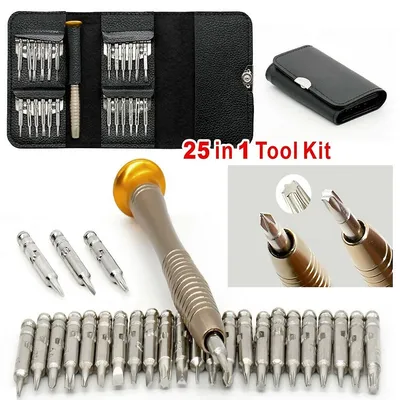 25 In 1 Repair Tool Set Screwdriver Wallet Tool Kit For Macbook Pro Smart Phones
