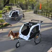 2-in-1 Pet Dog Bike Bicycle Trailer Stroller