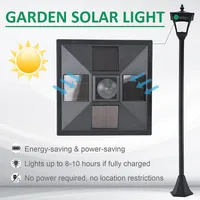 Single Solar Led Lamp Post