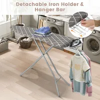 60'' X15'' Foldable Ironing Board Iron Table W/ Rest Extra Cotton Cover