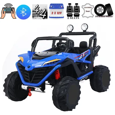 Complete Luxury Edition Sport MX 2x12V 2-Seater 4x4 Toddlers' and Kids' Ride-On UTV w/ MP3, USB, BT, Parent RC