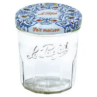 Jam Jars & Pots 324ML French Faceted Jelly Glass Twist-Lid Jar