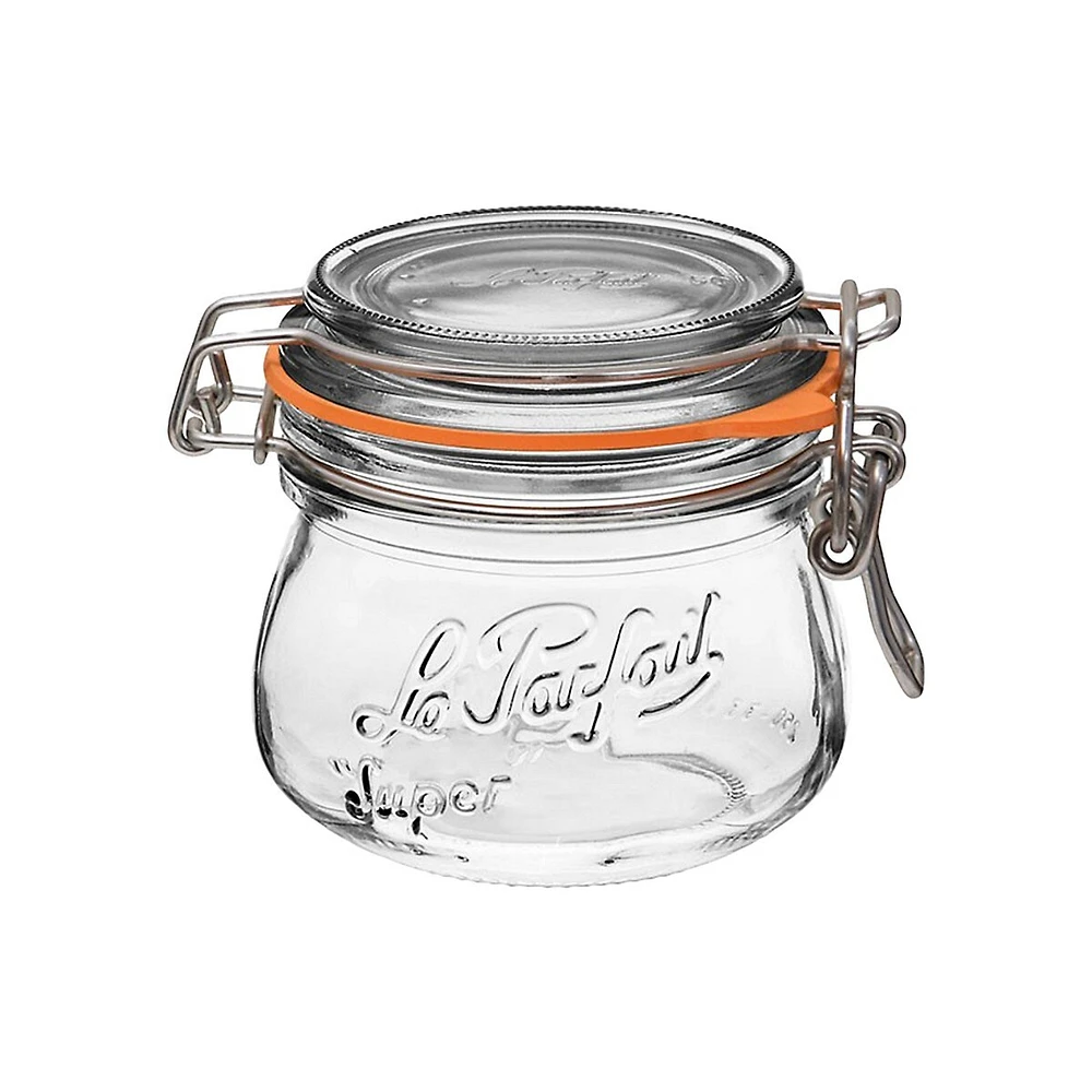 ​Super Rounded Glass Airtight Canning Storage Jar