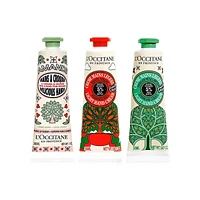 Ensemble de crèmes mains Indulgence, trois pièces