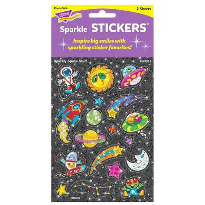 Sparkly Space Stuff Stickers