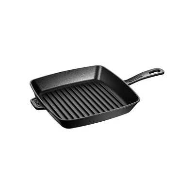10-Inch Cast Iron Square American Grill Pan