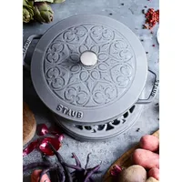 Classic Finish 2-Piece 3.6L Lily Round Braiser With Chistera Lid & Trivet Set